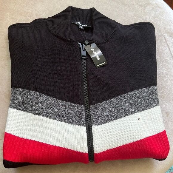 *Express* NWT Mens Full Zip Express Sweater $98 - Picture 3 of 11